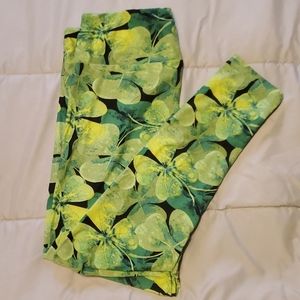 LuLaRoe Shamrock Leggings TC NWOT